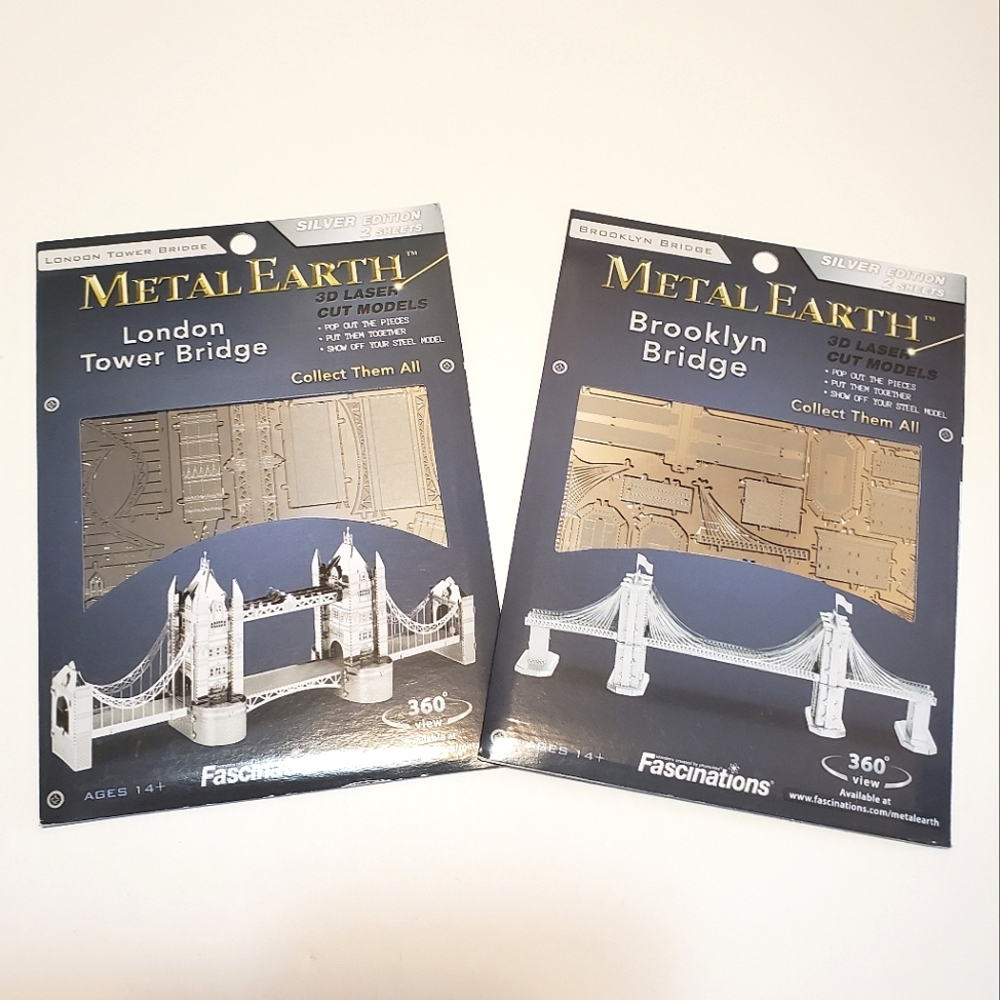 Metal Earth - Bundle of 2 Bridge Model Kits